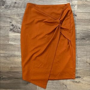 BRAND NEW Elegant Orange Wrap Skirt